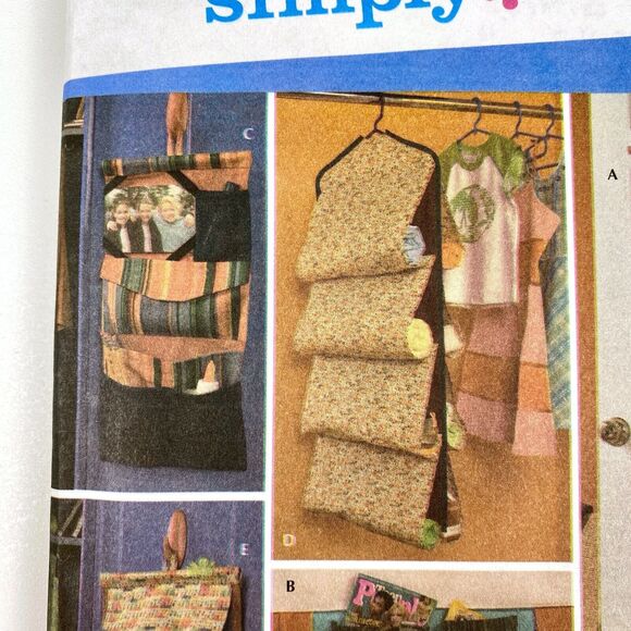 Simplicity 4529 Home Decorating Simply Teen Organizers Sewing Patterns UNCUT FF - Picture 2 of 9